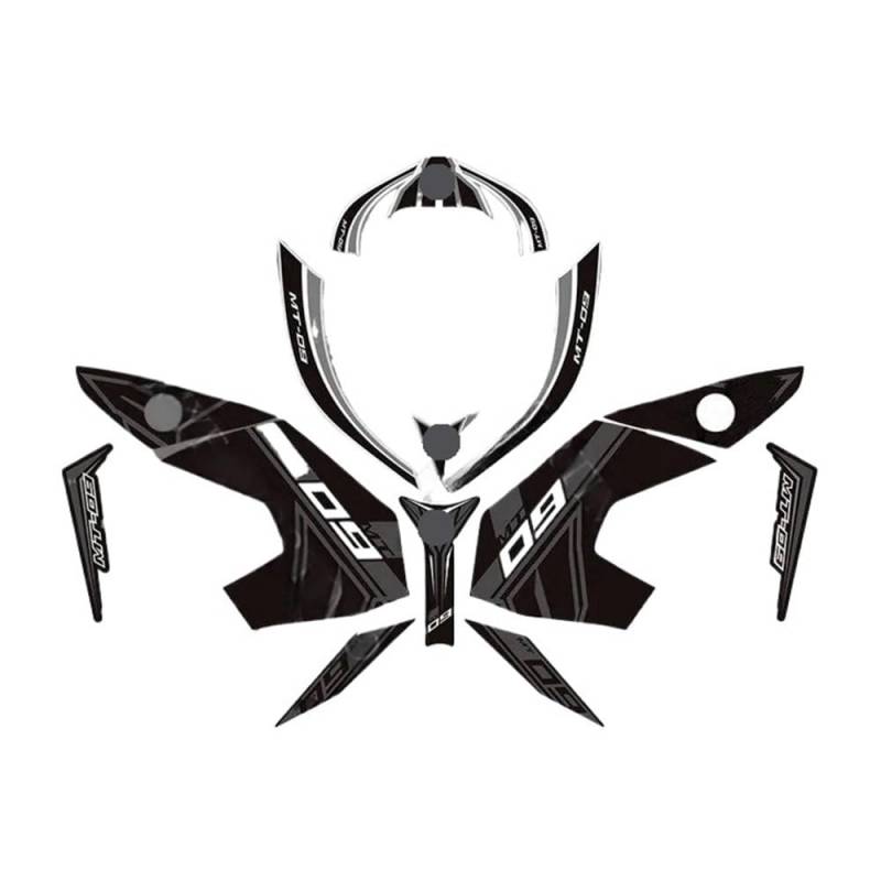 Motorrad-Tank-Aufkleber Für Ya&maha MT-09 SP MT-09 SP 2017-2023 Motorrad Aufkleber Kraftstoff Tank Pad Tank Aufkleber Seite Aufkleber Anti Scratch Aufkleber von OSNFTXPED