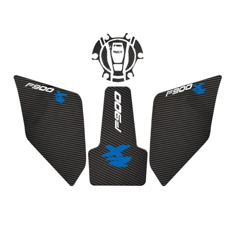 Motorrad-Tank-Aufkleber Motorrad Anti-Slip Heizöl Tankdeckel Pad Seite Grip Aufkleber Schutz Aufkleber Pads FÜR F900 XR F 900 XR 2020-2023 Motorrad Aufkleber von OSNFTXPED