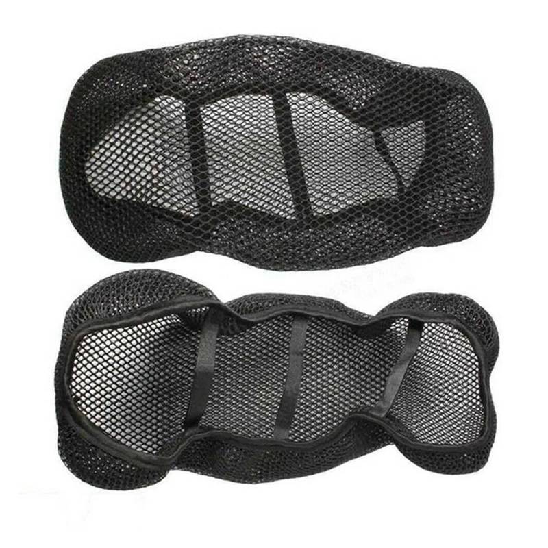 Motorräder Sitzpolster 1pc Motorrad Sitzbezug Kissen Pad 3D Spacer Atmungsaktives Belüftungsnetz Rutschfester Schutz Motorrad Zubehör von OSNFTXPED