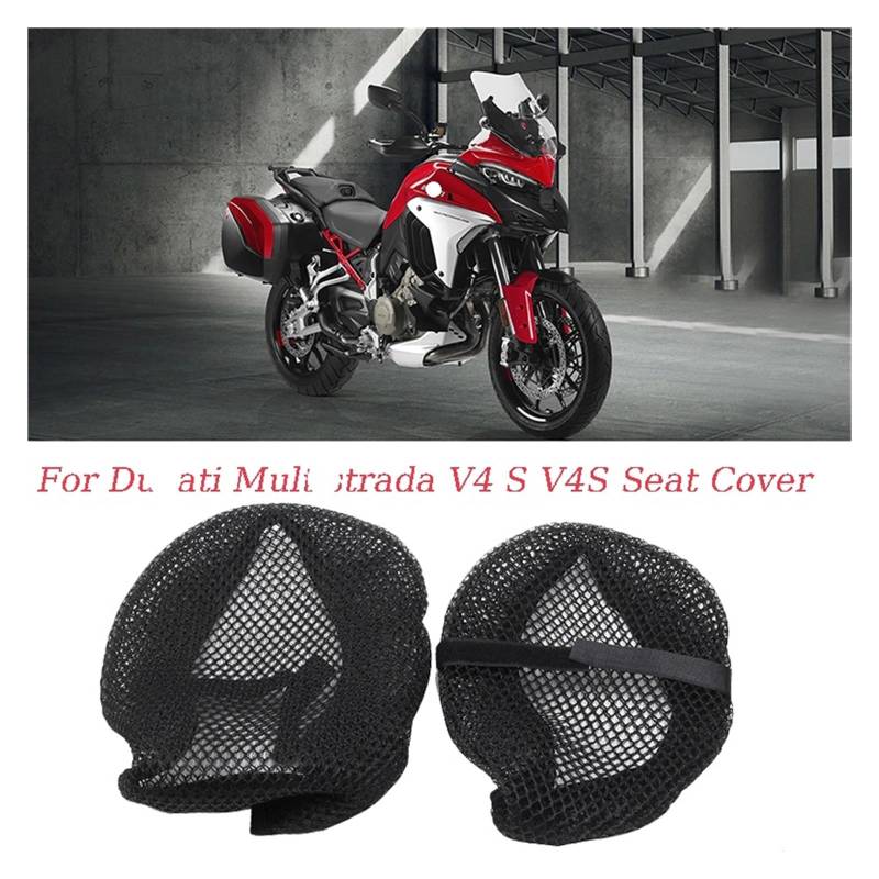 Motorräder Sitzpolster Für Du&Cati Multistrada V4 S V4S Sport 2022 Zubehör Motorrad Atmungsaktiver Sonnenschutz Wasserdichter Mesh-Sitzkissenbezug von OSNFTXPED