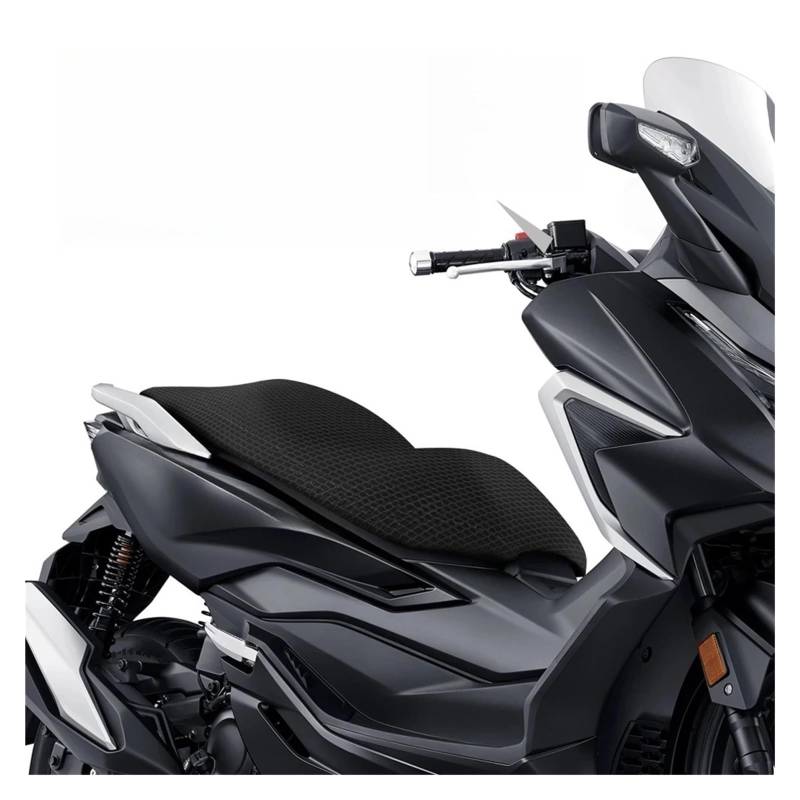 Motorräder Sitzpolster Motorradkissen Für HO&ND&A Forza350 NSS350 Forza NSS 350, Rutschfestes 3D-Mesh-Gewebe, Sitzbezug, Atmungsaktives Kissen von OSNFTXPED