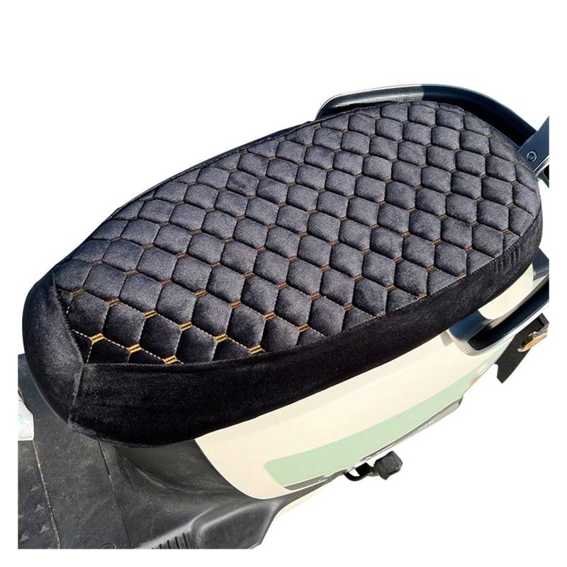 Motorräder Sitzpolster Universal Motorrad Zubehör Checkered Quilting Plüsch Warme Winter Roller Sitzkissen Abdeckung Verdickt Schützen Pad von OSNFTXPED