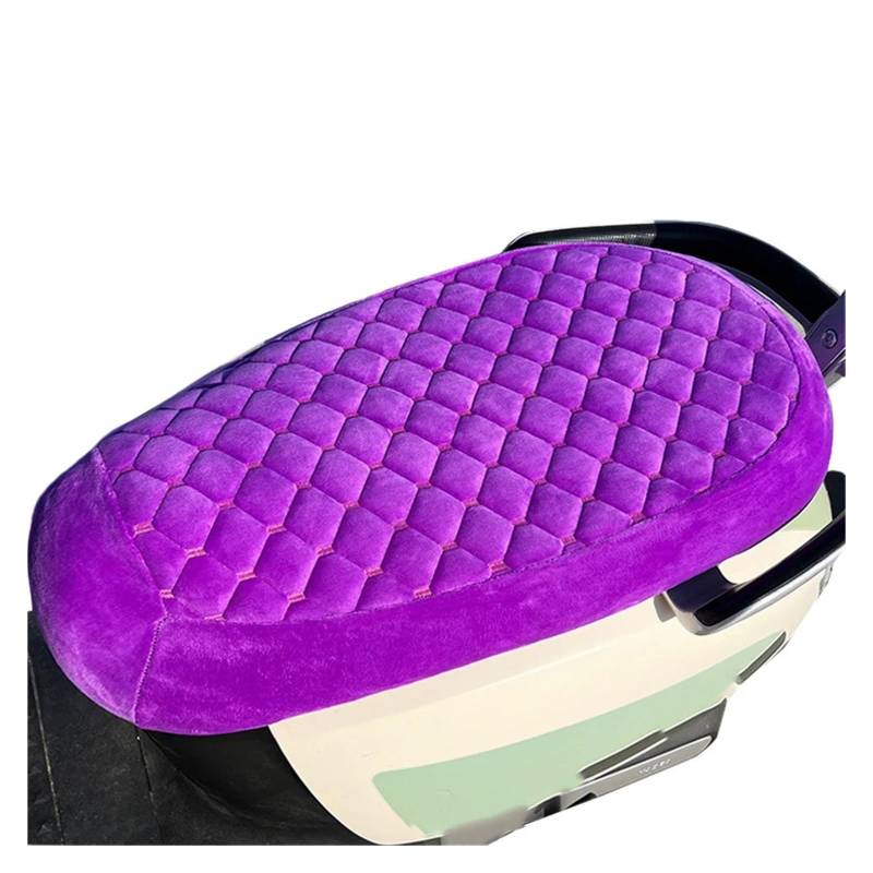 Motorräder Sitzpolster Universal Motorrad Zubehör Checkered Quilting Plüsch Warme Winter Roller Sitzkissen Abdeckung Verdickt Schützen Pad von OSNFTXPED