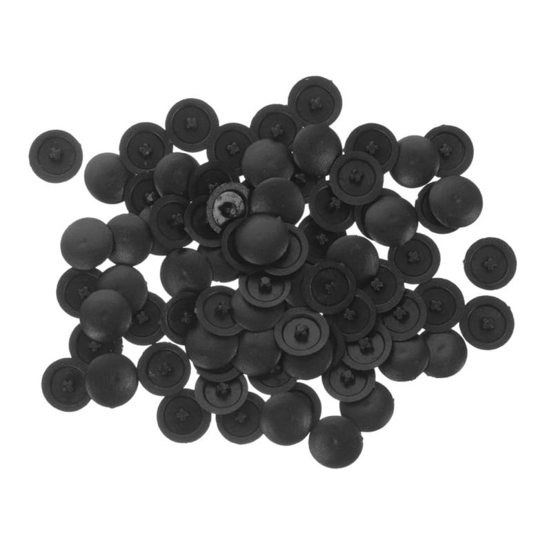 OSOLADY 200Stücke Schwarze Kunststoff Schraubenkappen Für Schraubenköpfe Langlebige Abdeckungen Einfache Installation Dekorative Kappen Zur Ästhetischen Verbesserung Von Möbeln von OSOLADY