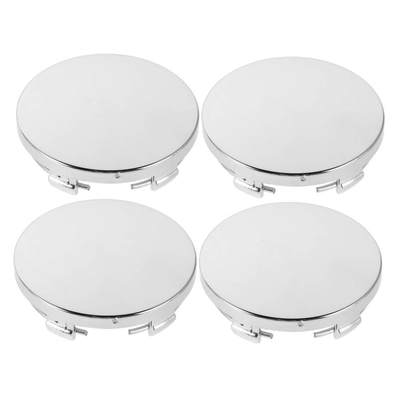 OSOLADY 4 Stück Auto-nabenkappe Rim Center Hub Caps Nabenabdeckung Mittelkappe Fahrzeug Rim Hub Caps Radnabenmodifikationskappen Radnabenkappen Für Fahrzeuge Radkappe Silver Legierung von OSOLADY