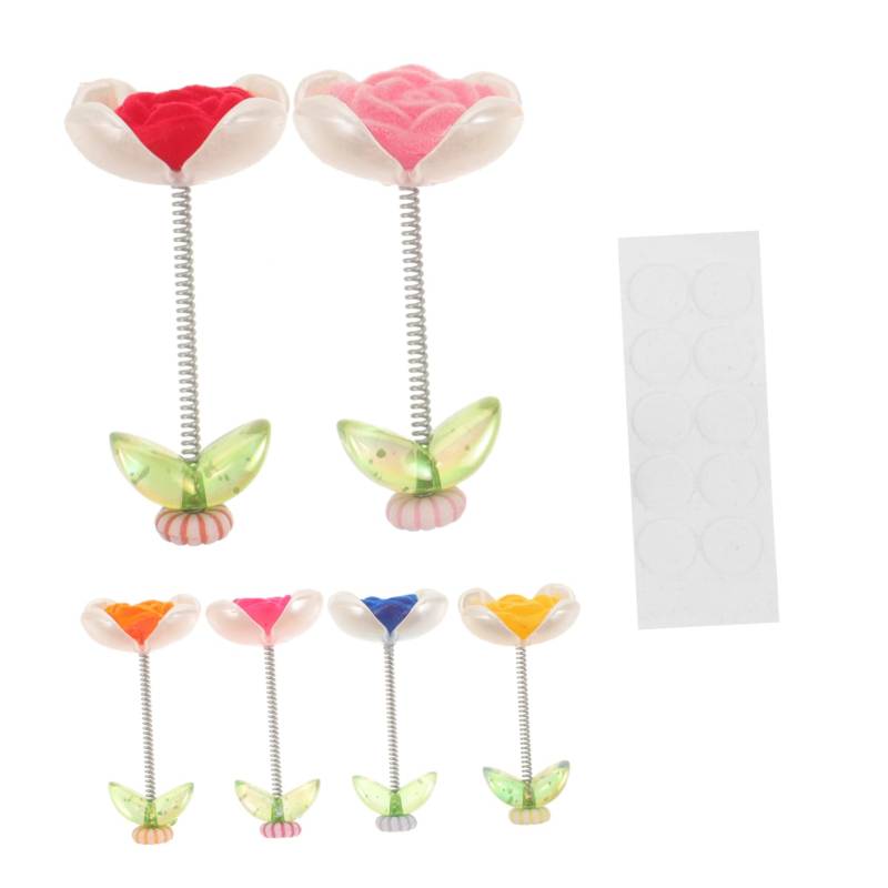 OSOLADY 6 Stück autoinnenraumverzierungen plastikblumen kunststoffblume car decor auto-zubehör enteiset auto Ornament Mini Auto-Dashcam deko Hausblumenverzierung Autoverzierung Beflockung von OSOLADY