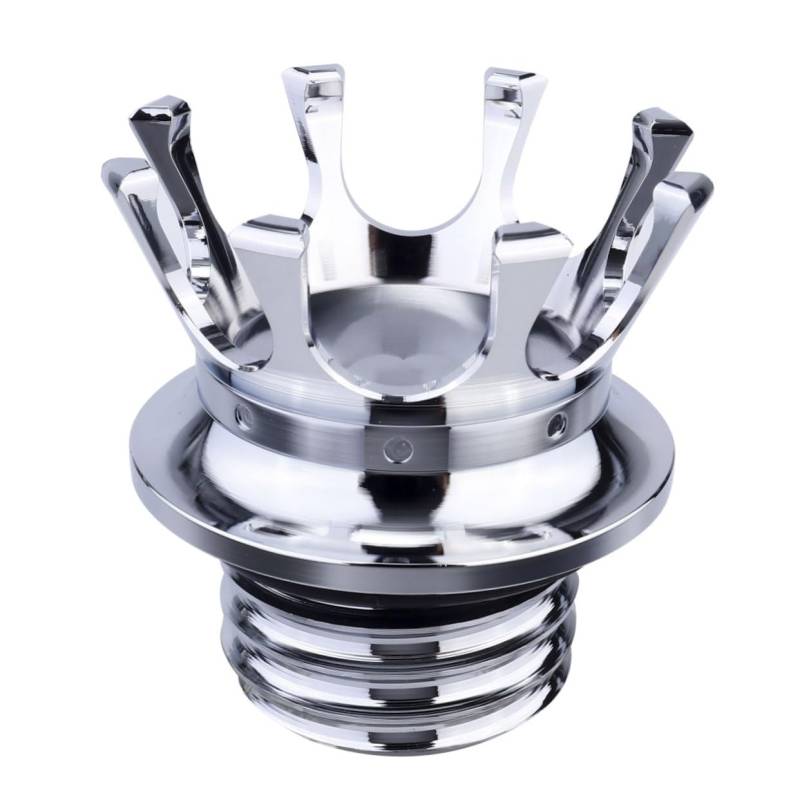 OSOLADY Tankdeckel Motorrad Tankdeckel Benzintank Motorrad Öldeckel Ersatz Motorrad Kappe Motorrad Kappe Kronkorken Tankdeckel Tankabdeckung Motorrad Tankzubehör Silber von OSOLADY