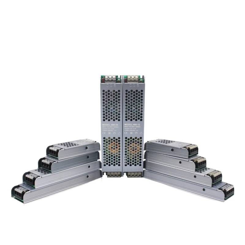 Netzteil DC 24V 12V Trafo Adapter LED-Treiber Konverter AC 220V 230V 110V 60W 100W 200W 300W 400W geeignet für LED-Lichtstreifen (12V,400W) von OSQZHBFE