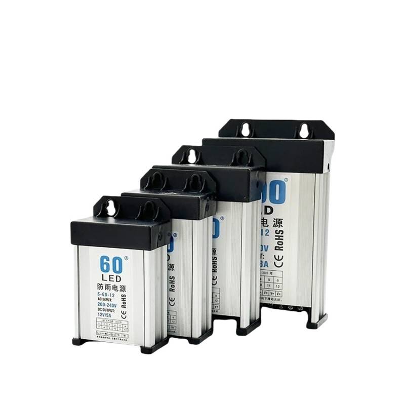 Schaltnetzteil regenfest 60W 120W 200W 350W 400W AC/DC 5V 12V 24V SMPS wandmontierter Trafo für den Außenbereich LED-Beleuchtung (120W 12V 10A) von OSQZHBFE
