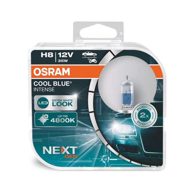 2 Stück OSRAM COOL BLUE INTENSE NEXT GENERATION Lampen Birnen für Scheinwerfer / Fassung H8 35W von OSRAM GmbH