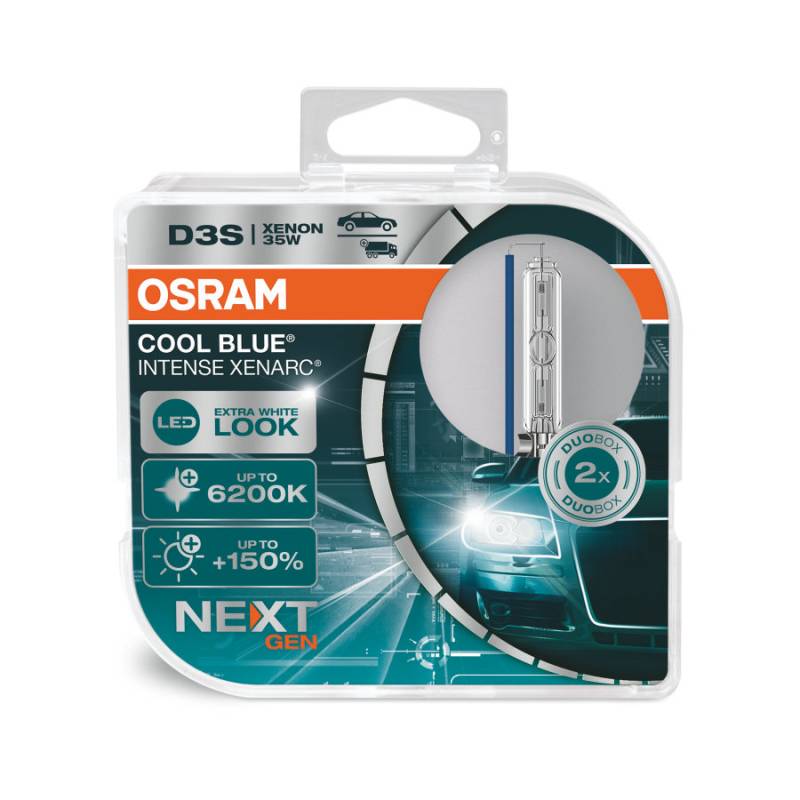 2 Stück OSRAM COOL BLUE INTENSE NEXT GENERATION Lampen Birnen für Xenon Scheinwerfer / Fassung D3s von OSRAM GmbH