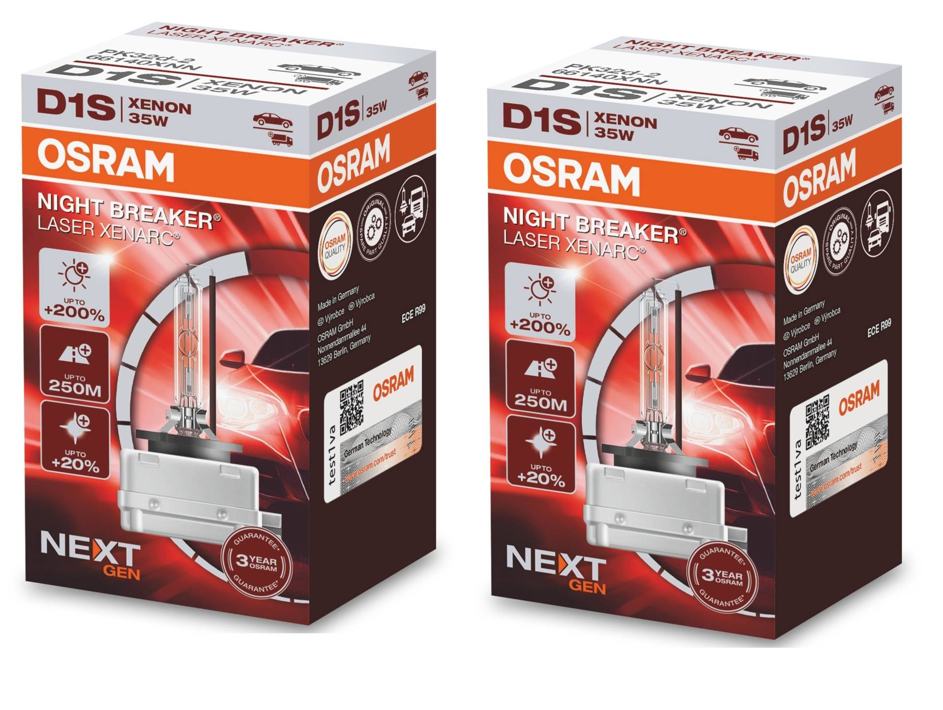 2 Stück OSRAM NIGHT BREAKER LASER Lampen Birnen für Xenon Scheinwerfer / Fassung D1s 2 Stück OSRAM NIGHT BREAKER LASER Lampen Birnen für Xenon Scheinwerfer / Fassung D1s von OSRAM GmbH