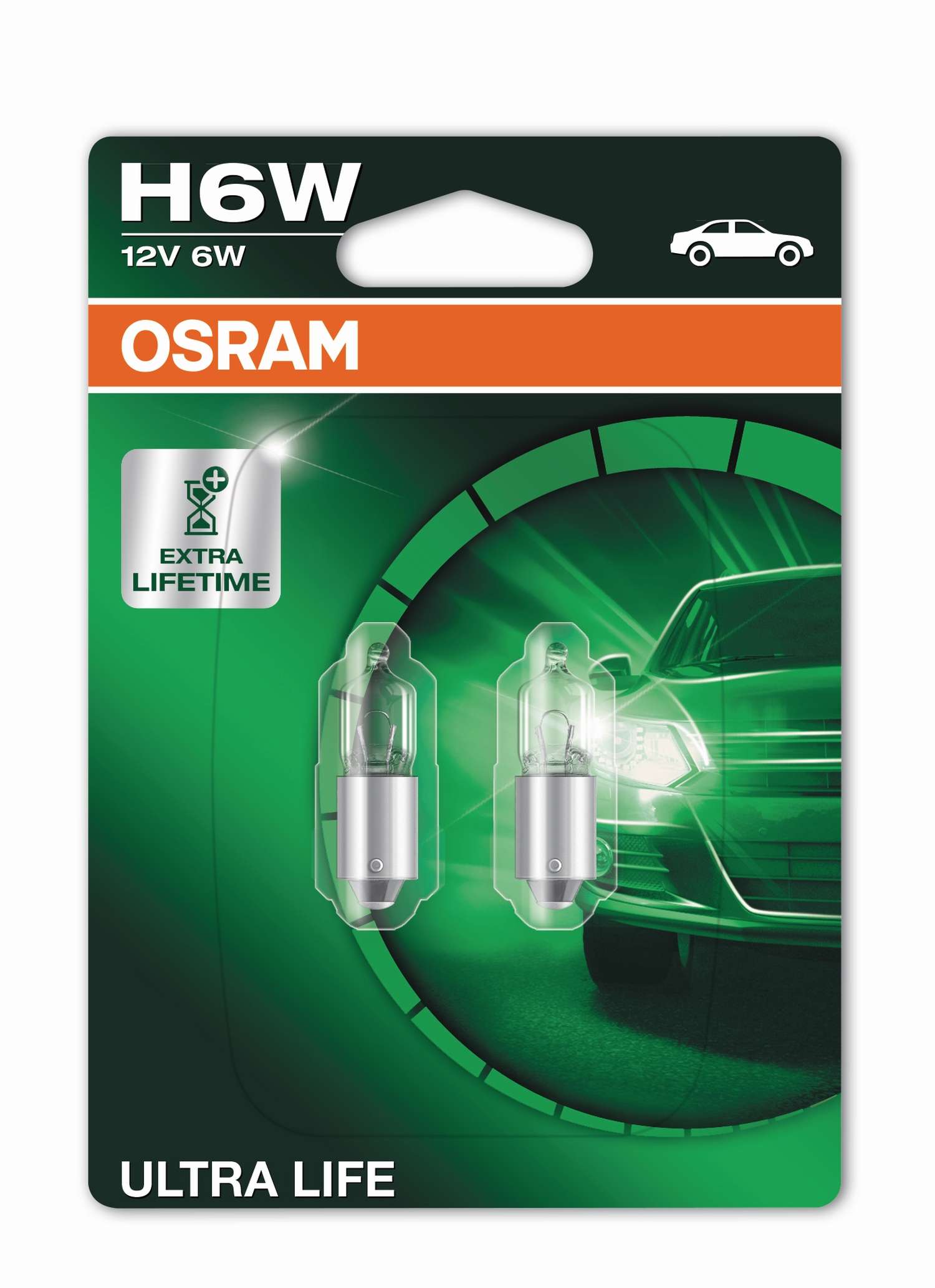 2 Stück OSRAM ULTRA LIFE Lampen Birnen für Fassung BAX9s H6W 12V 6W 2 Stück OSRAM ULTRA LIFE Lampen Birnen für Fassung BAX9s H6W 12V 6W von OSRAM GmbH