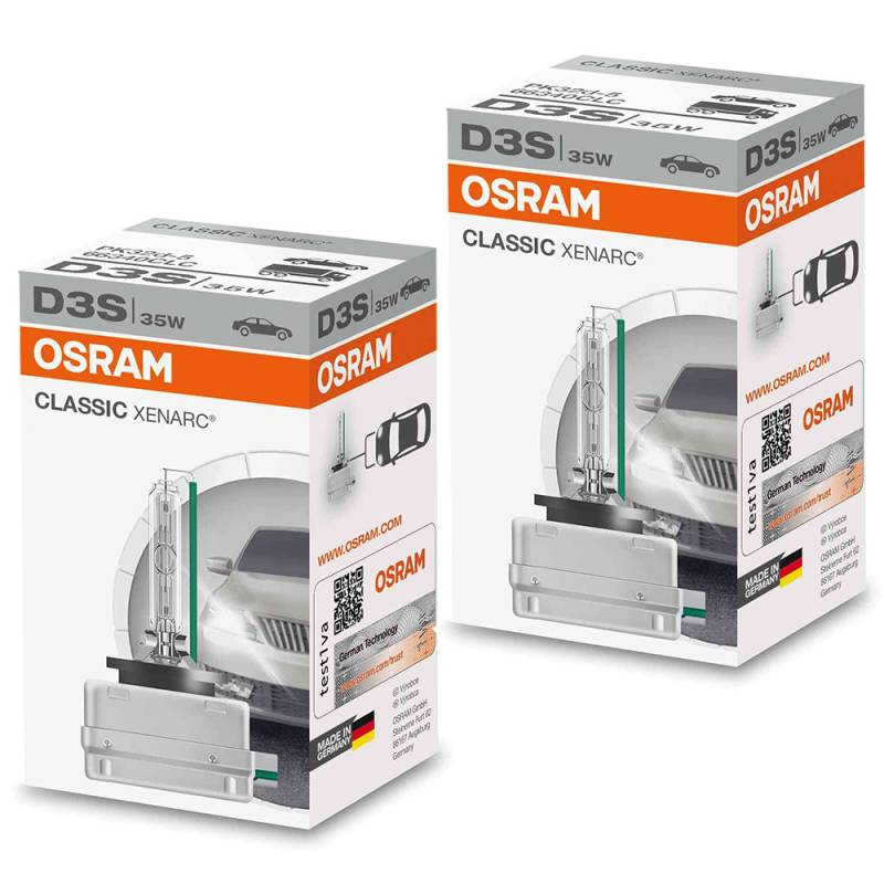 2x Original OSRAM Xenarc Classic D3s 35W Xenon Brenner Lampe Birne Scheinwerfer von OSRAM GmbH