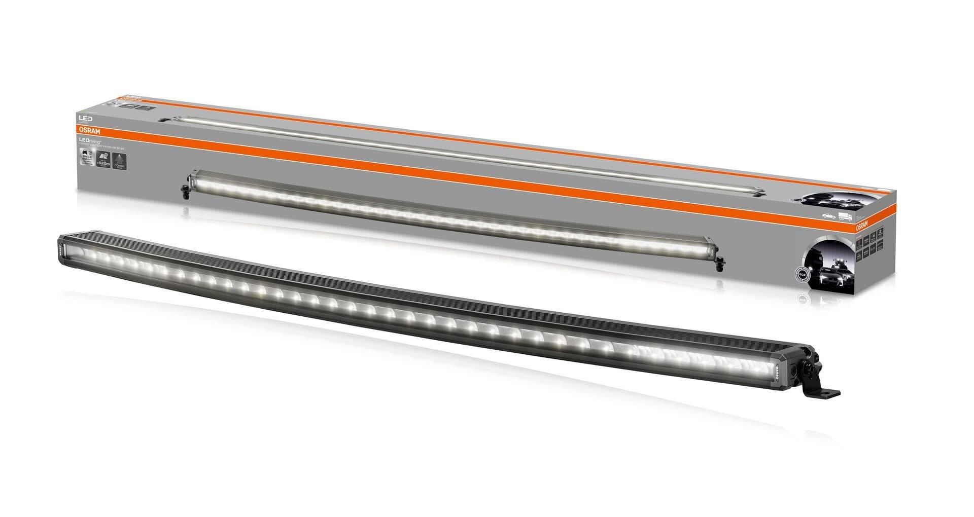 OSRAM LEDriving Curved Lightbar VX1000-CB SR SM, LED Zusatzscheinwerfer für Nah- und Fernlicht, combo, 6000K, 7650lm, Lichtstrahl bis zu 525m, 12V/24V, ECE Zulassung, Weiß OSRAM LEDriving Curved Lightbar VX1000-CB SR SM, LED Zusatzscheinwerfer für Nah- und Fernlicht, combo, 6000K, 7650lm, Lichtstrahl bis zu 525m, 12V/24V, ECE Zulassung, Weiß von Osram