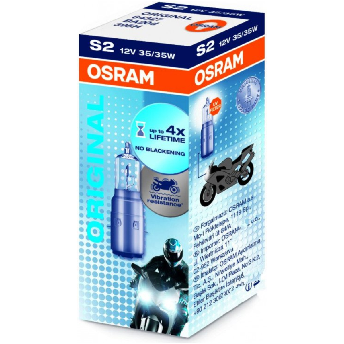 Osram 4052899136755 lampe s2 12v 35/35 watt von OSRAM