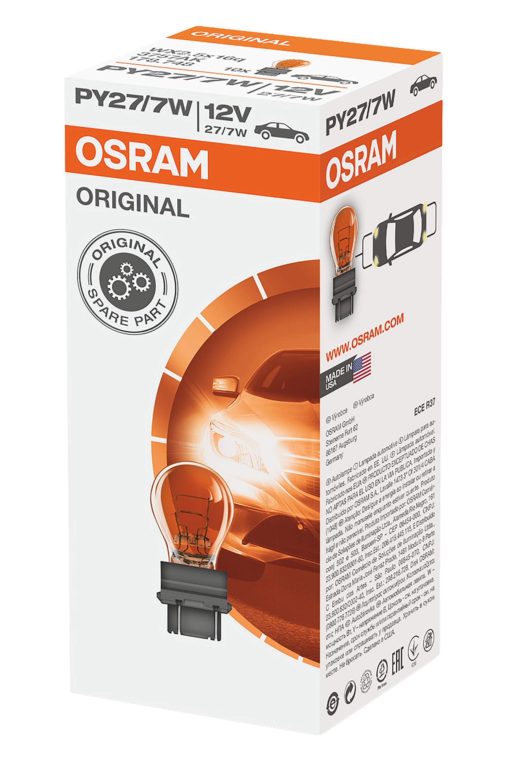 OSRAM 3757AK Kennzeichenbeleuchte, 7 W, 12 V von Osram