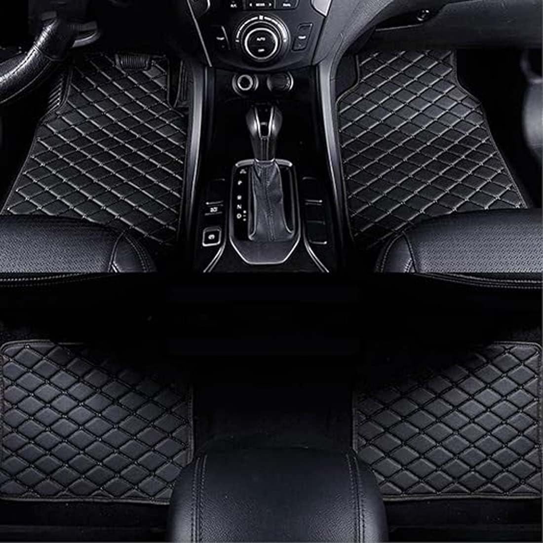 Auto-Fußmatten für 5-Sitzer für Lexus RX 5 Seat RX300 RX350 RX450h 2016-2022, Allwetter-wasserdichte, rutschfeste Innenausstattung aus Leder,A von OSTREY