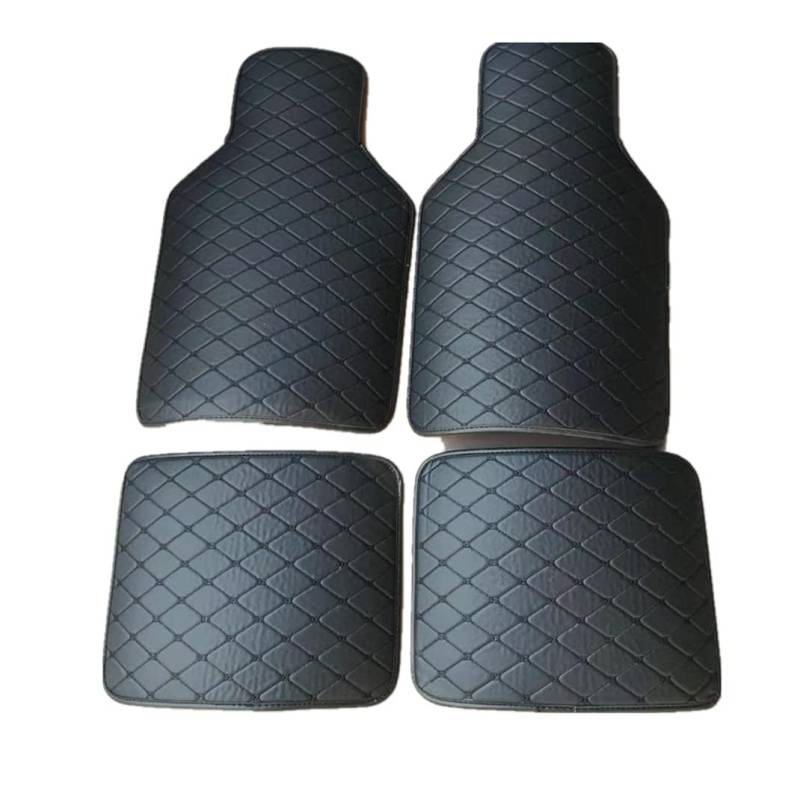 Universal Auto-Fußmatten Ganzjahresschutz Strapazierfähiges Kunstleder für Mazda 3 2010-2013 4-Teilig Automatten Set, Pure Black von OSTREY