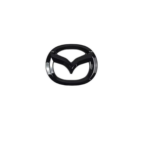 Auto Emblem für Mazda 3 2019-2023, Badge Autoaufkleber Logo Lenkrad Trunk Motorhaube Selbstklebende Kompatibel ABS Zubehör,A von OSWINT