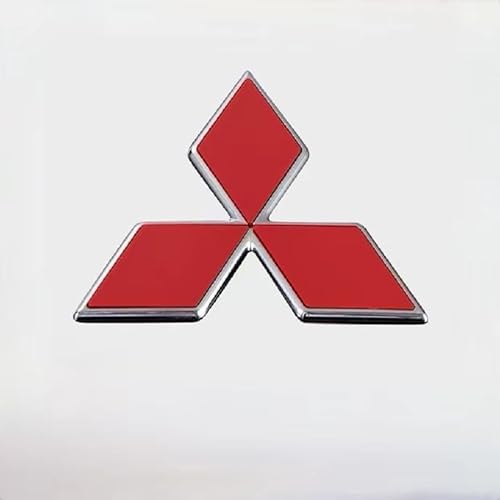 Auto Emblem für Mitsubishi Lancer 2007 2008 2009 2010, ABS Abzeichen Dekoration Aufkleber Car Sticker Ersetzen Sie Logo Auto-Styling Auto Body Dekoratives Auto Zubehör,M von OSWINT