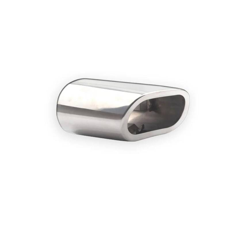 OTBEHUWJ 1 Stück Edelstahl-Auspuffrohr Schalldämpfer Endrohr Schalldämpferspitze Auto Heckauspuff Für B&MW 318 X3 E83 F25 2005-2012 Auspuffrohr(Silber) von OTBEHUWJ