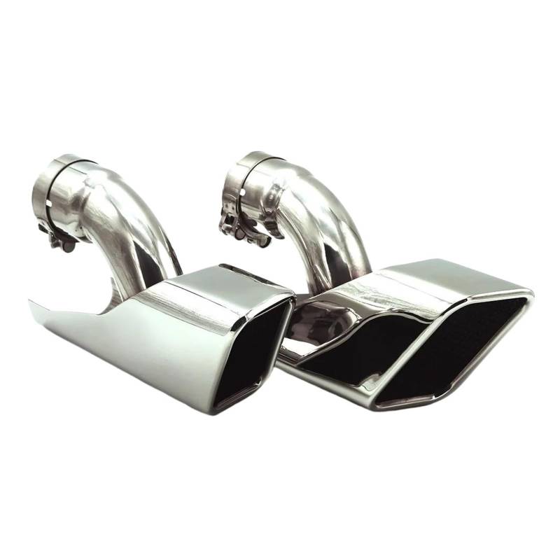 OTBEHUWJ 2 Stück/Set Auspufftopf Auto Auspuff Endschalldämpfer Edelstahlrohr Für L&and R&Over Für R&Ange R&Over Diesel 2005-2012 Auspuffrohr von OTBEHUWJ