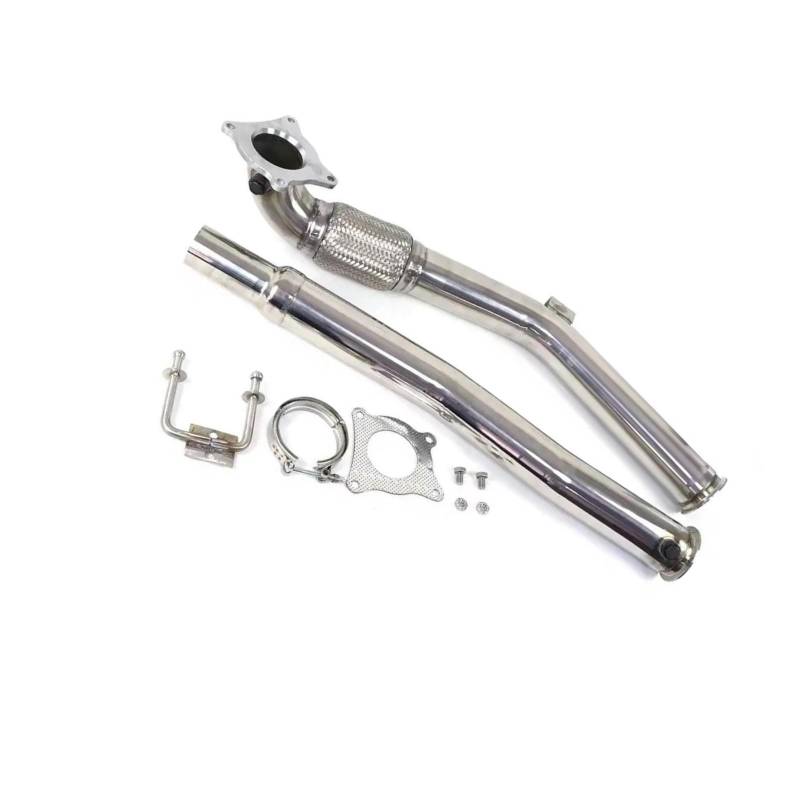 OTBEHUWJ Automotor-Turbo-Auspuffrohr, Rostfreie Fallrohre Für A3 8P 2.0T TSI 2005 2006 2007 2008 2009 2010 2011 2012 2013 Auspuffrohr von OTBEHUWJ