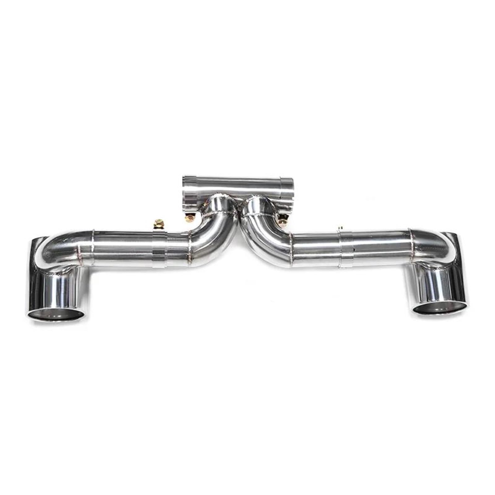 OTBEHUWJ Doppelauspuffrohre Für P&orsche 718 Für Boxster UP GT3 GT4 Auspuffspitzen Schalldämpferspitze Auspuffsystem Düse Endrohr Auspuffrohr(Silber) von OTBEHUWJ