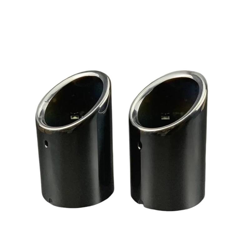 OTBEHUWJ Für F&ord Für Kuga 2013-2019 2 Stück Auto Edelstahl Auto Auspuff Schalldämpfer Abdeckung Endrohr Auspuffrohr(Black) von OTBEHUWJ
