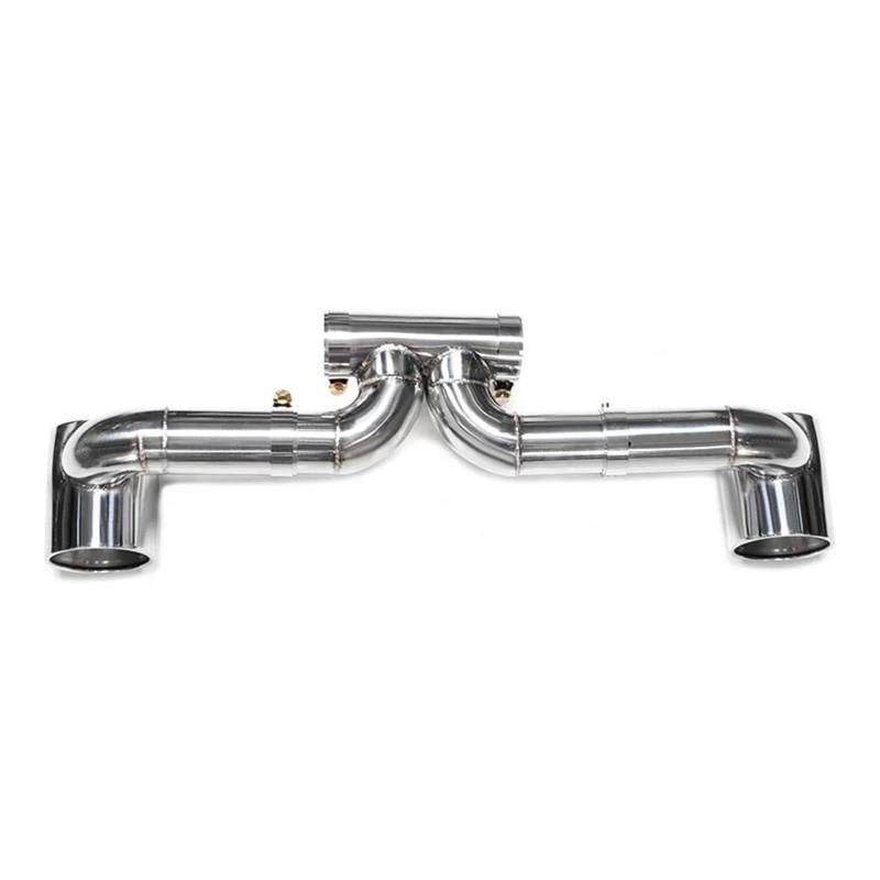 OTBEHUWJ Für P&orsche 718 Für Boxster UP GT3 GT4 Auspuffspitzen Schalldämpferspitze Auspuffsystem Düse Endrohr Doppelauspuffrohre Auspuffrohr(Silber) von OTBEHUWJ