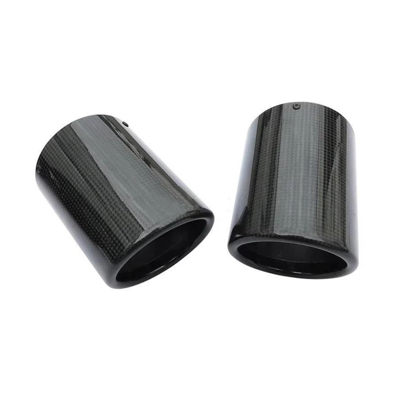 OTBEHUWJ Für R&Ange R&Over Für Evoque 2015-2018 76mm Einlass-Auspuffrohr Aus Kohlefaser Für Autoauspuff-Schalldämpfer Auspuffrohr(Gloss) von OTBEHUWJ