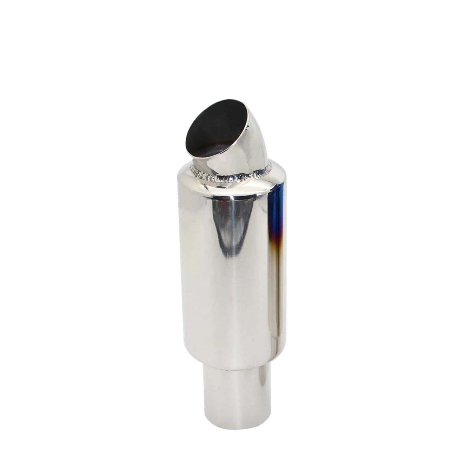 OTBEHUWJ Schalldämpfer-Endrohr Für Autoauspuffanlage Universeller Edelstahl-Innendurchmesser 51mm 63mm 76mm Auspuffrohr(Silver 76MM) von OTBEHUWJ