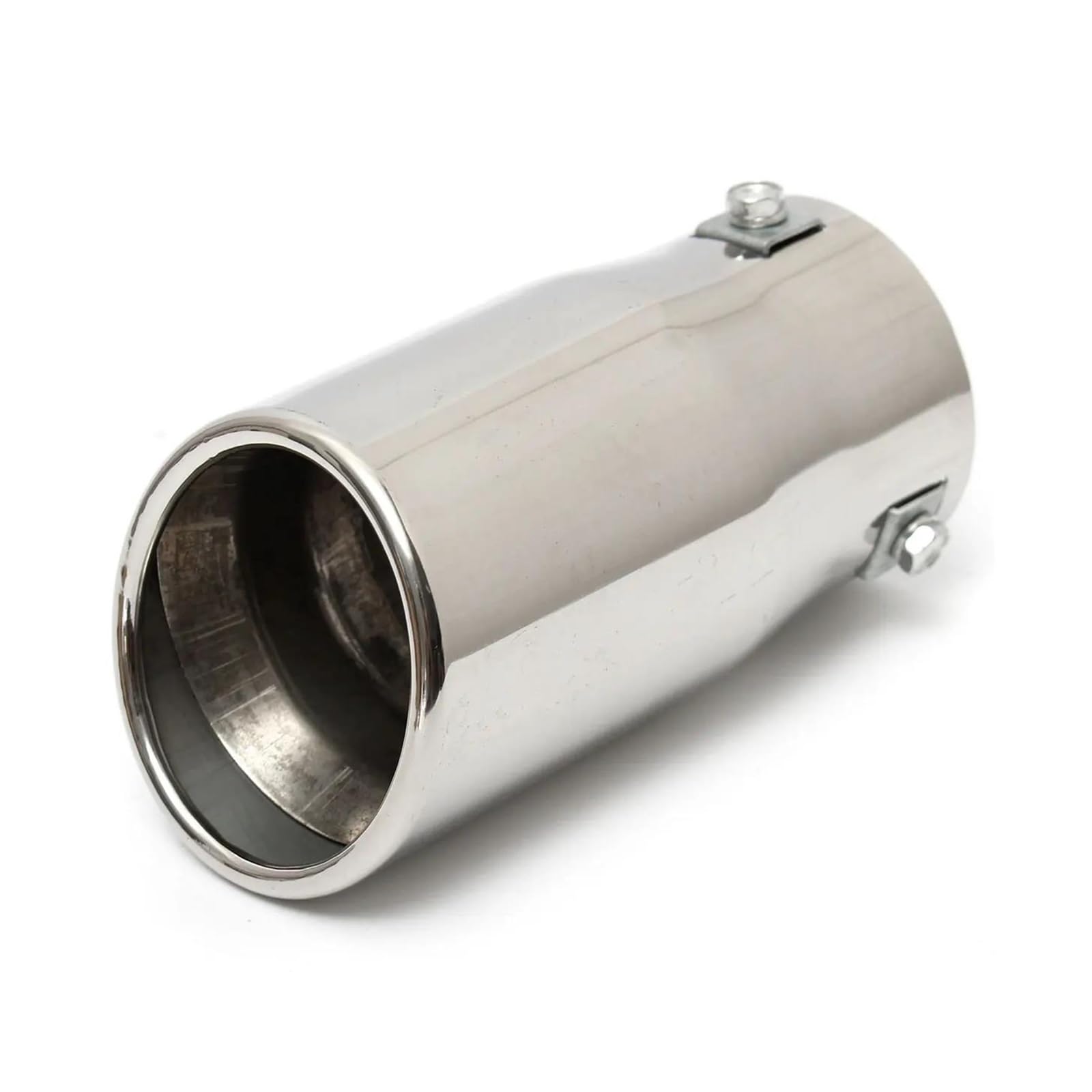 OTBEHUWJ Universal-Autoschalldämpfer Aus Stahl Und Edelstahl, Endrohr, Ersatzteile Für Fahrzeugauspuffrohre Auspuffrohr(Bevel) von OTBEHUWJ