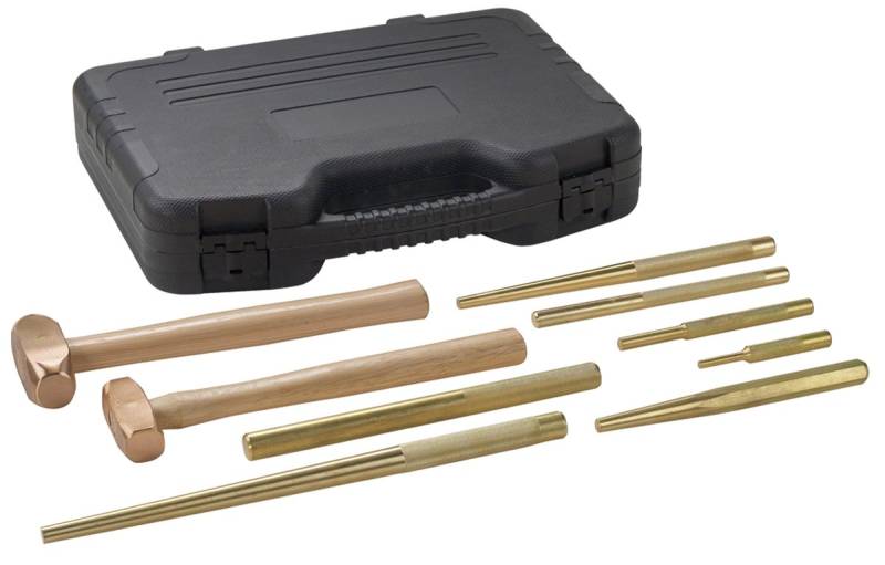 OTC 4629 9-teiliges Meister-Messinghammer- und Stanzset von OTC
