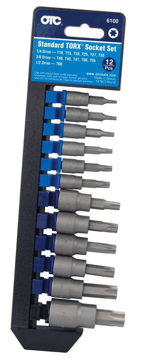 OTC 6100 Standard Torx Bit-Steckschlüsselsatz, 12-teilig von OTC