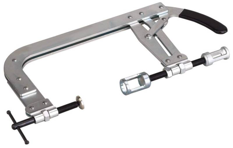 OTC Großer Ventilfederspanner 4572 - Schwarz - Inkl. 2 Adapter & direktem Kompressorhebel - Für Ventilfedern bis 142 mm & 150 mm Halsabstand - Langlebig & hochwertig von OTC