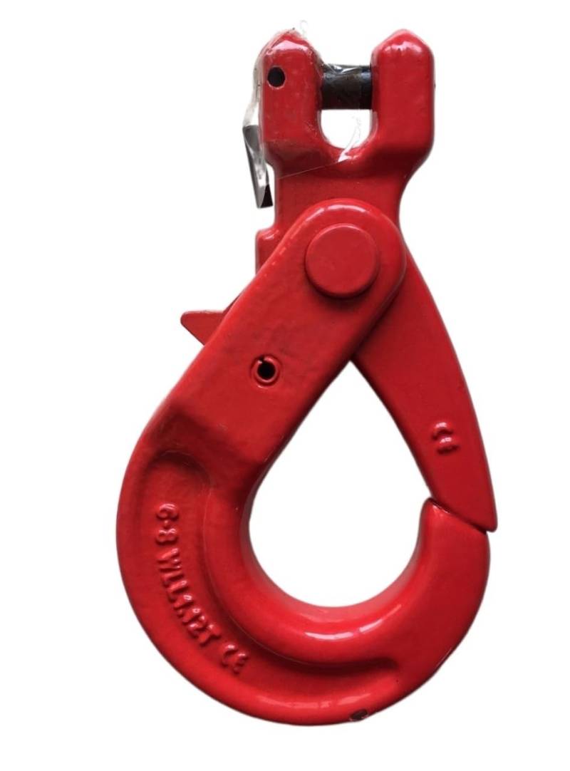 Hebeketten, 1,12 Tonnen G80 Gabelkopf, selbstsichernder Schiffshaken, Rigging-Hardware in Industriequalität aus geschmiedetem legiertem Stahl, Bootsankerteil,Hochleistungskette von OTENC