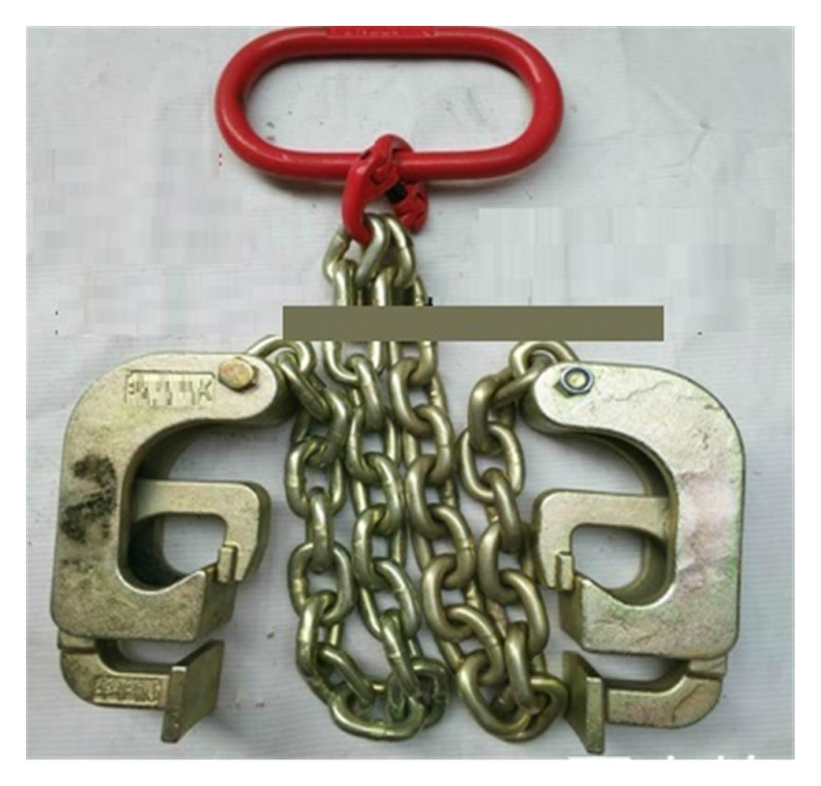 Hebeketten, 1Tonne for 2-Fass-Eisen-Fassheber, Clip-Hängeklemme, Fass-Kettenschlingenhaken,Hochleistungskette(40020031) von OTENC