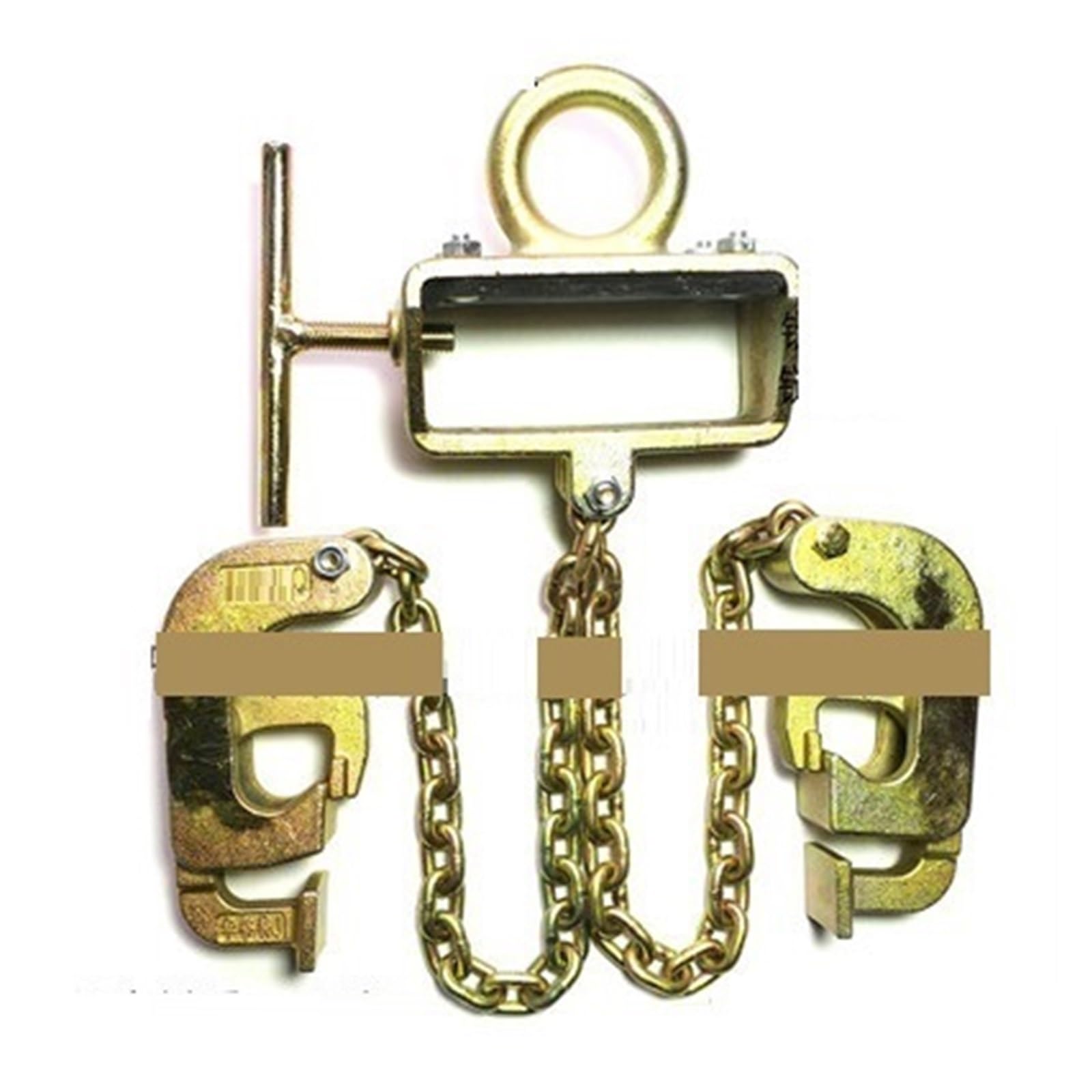 Hebeketten, 1Tonne for 2-Fass-Eisen-Fassheber, Clip-Hängeklemme, Fass-Kettenschlingenhaken,Hochleistungskette(40020032) von OTENC