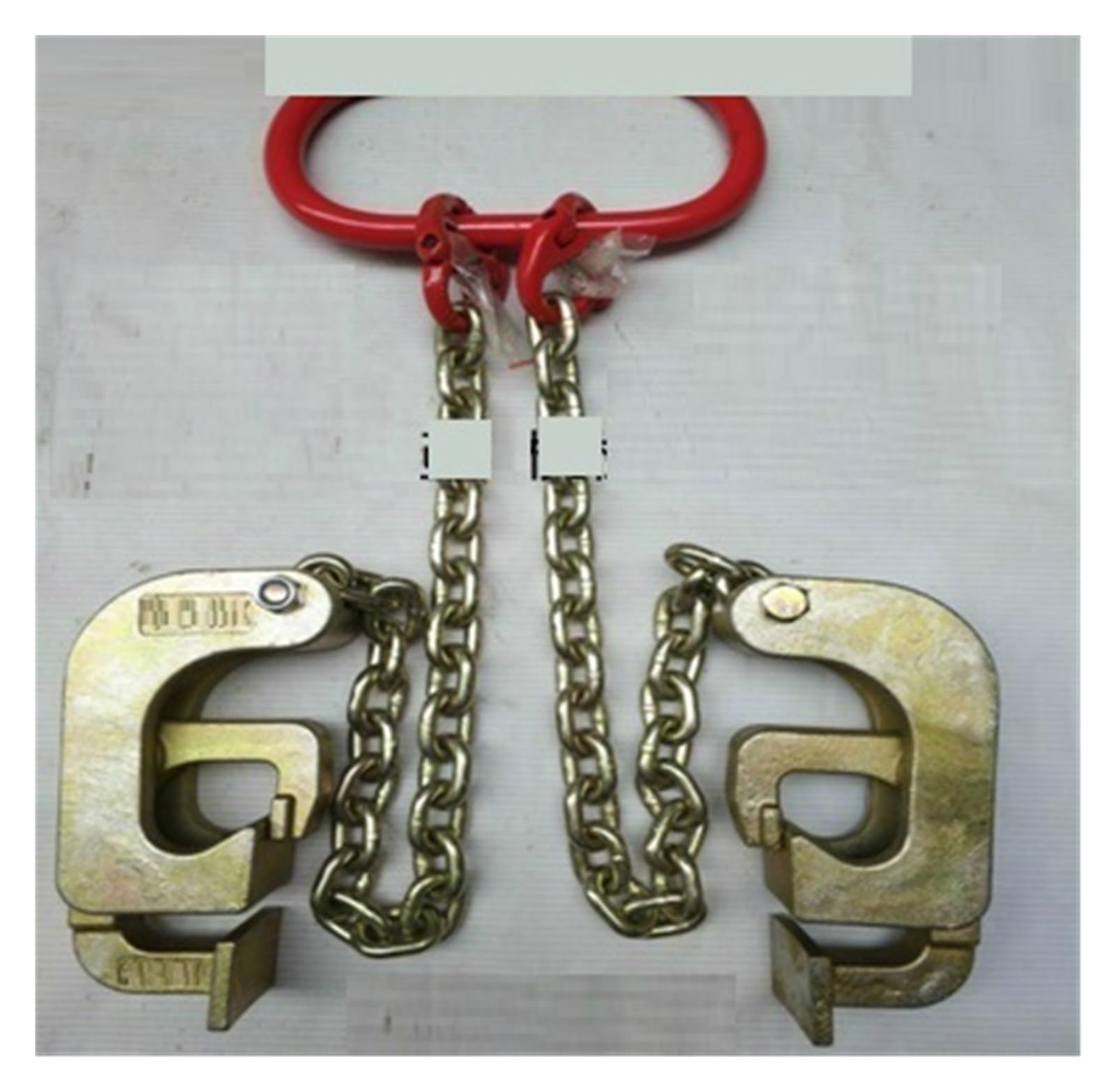 Hebeketten, 1Tonne for 2-Fass-Eisen-Fassheber, Clip-Hängeklemme, Fass-Kettenschlingenhaken,Hochleistungskette(40020033) von OTENC