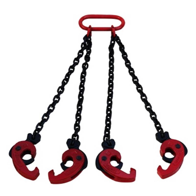 Hebeketten, Kettenschlinge, 2T – 1,2 Tonnen Ölfassheberklemme for Gabelstapler, Hubwagen, Fass, Öltank, Kann Kettenschlinge, Eimerhaken. Reifenreparaturwerkzeuge,Hochleistungskette(40020041 2T) von OTENC