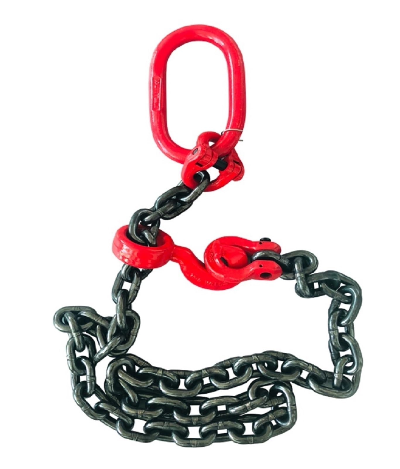 Hebeketten, Kettenschlinge, 6Ton-16Tonx2M-8M 1-2-Bein-Hebeschlingenwerkzeug for Bewehrungsentladeverbindung, gesenkgeschmiedeter Hakenkran, kombinierte Hebekette,Hochleistungskette(8TX6M 16MM) von OTENC