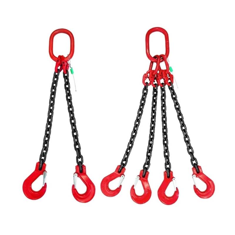 Hebeketten, Kettenschlinge, Hebekette aus legiertem Stahl, 2T Kapazität, Kettenschlinge mit Stahlhaken, legierter Stahl der Güteklasse 80, robust for Heben,Hochleistungskette(4m) von OTENC