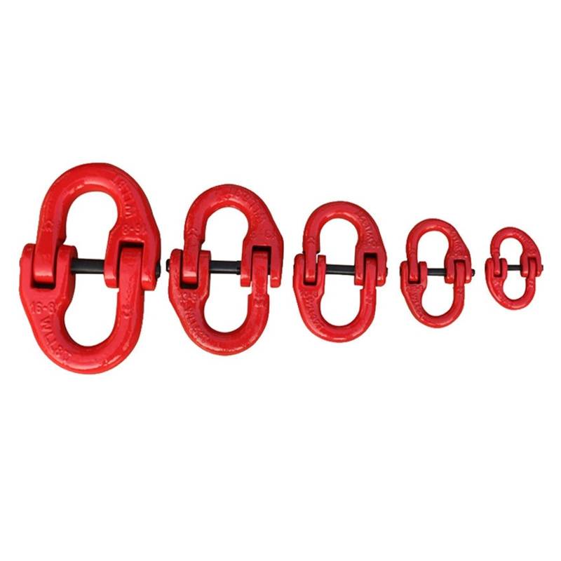 Hebeketten, Kleines Lastgewicht: 1,12 t, 2 t, 3,15 t, 5,3 t, schmetterlingsförmige Kran-Hebeklemme, Hebeschnalle mit Doppelring-Kettenverbindung,Hochleistungskette(2T) von OTENC