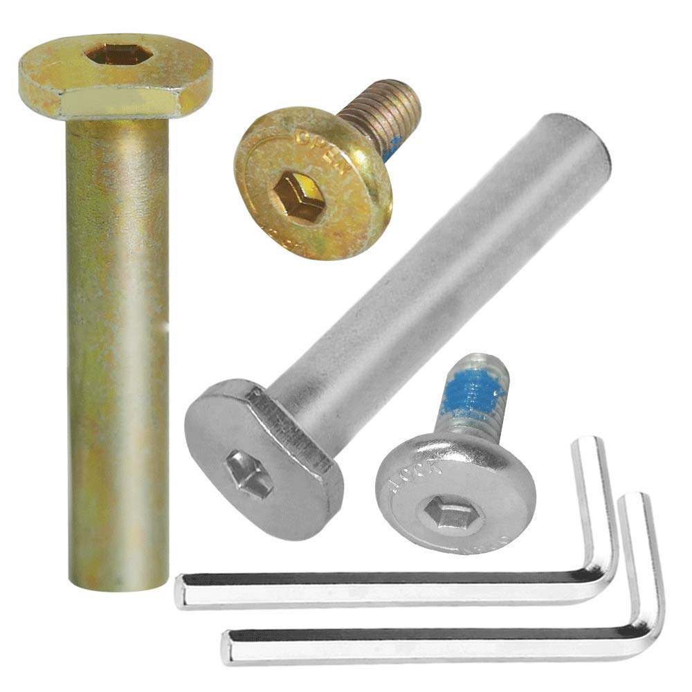 OTFAITP M8 40–76 mm Inbusschrauben und Bolzen, Sortiment für Kinder-Scooter, Teile für 2–3–4-Räder, Tretroller, Reparatur, Vorder- und Hinterradachsen, Werkzeuge (links 47 x 8) von OTFAITP