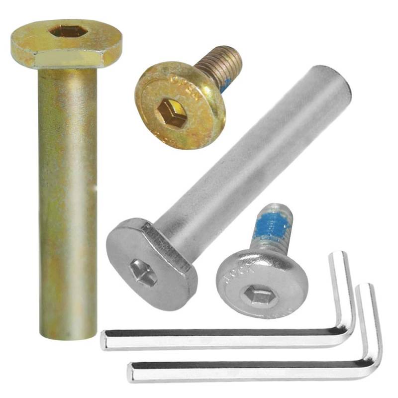 OTFAITP M8 40–76 mm Inbusschrauben und Bolzen, Sortiment für Kinder-Scooter, Teile für 2–3–4-Räder, Tretroller, Reparatur, Vorder- und Hinterradachsen, Werkzeuge (links 47 x 8) von OTFAITP