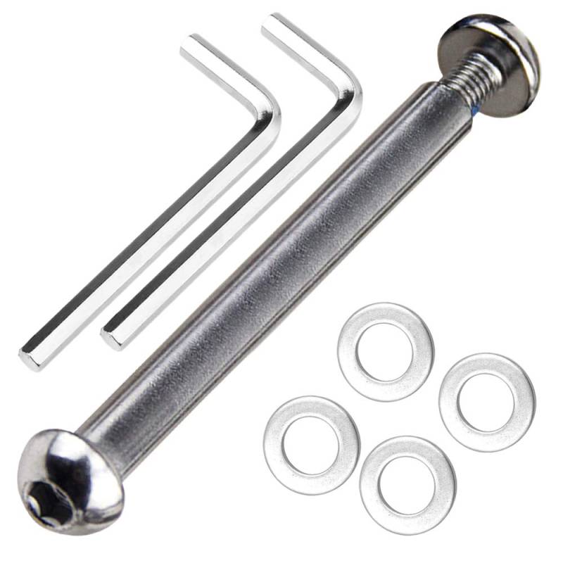 OTFAITP M8 8 mm x 28 mm-86 mm 8,8 Karbonstahl-Achsenschrauben-Set für vorne hinten 2 3 4 Räder Stunt-Scooter Dash Teen/Erwachsene Kickscooter - 800 + lb Kapazität (82 mm) von OTFAITP