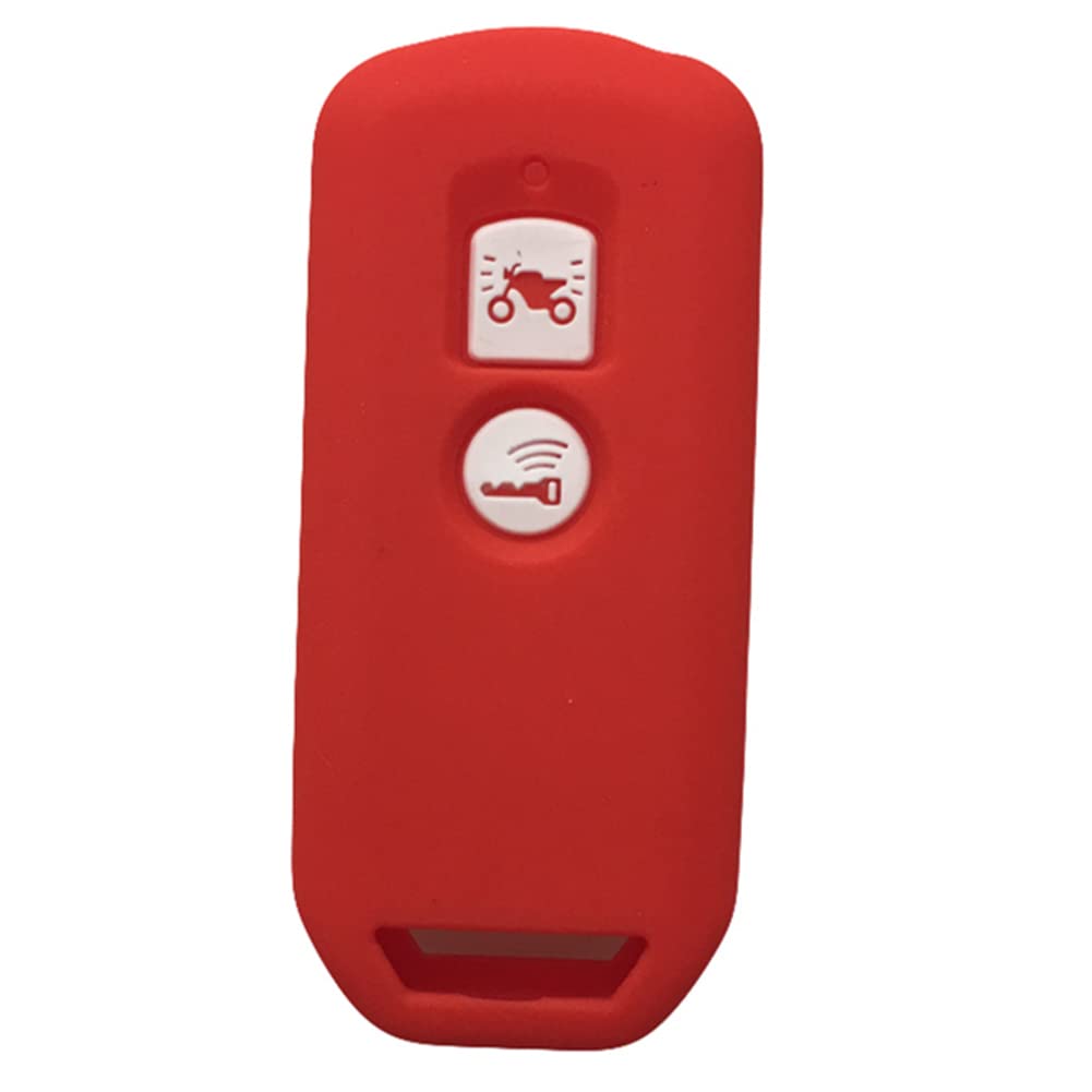 OTMIK Autoschlüssel Abdeckung aus Silikon Fall Kompatibel mit Honda X ADV SH 125 150 300 Forza PCX Motorrad-Schlüsselgehäuse-Zubehör (Rot) von OTMIK