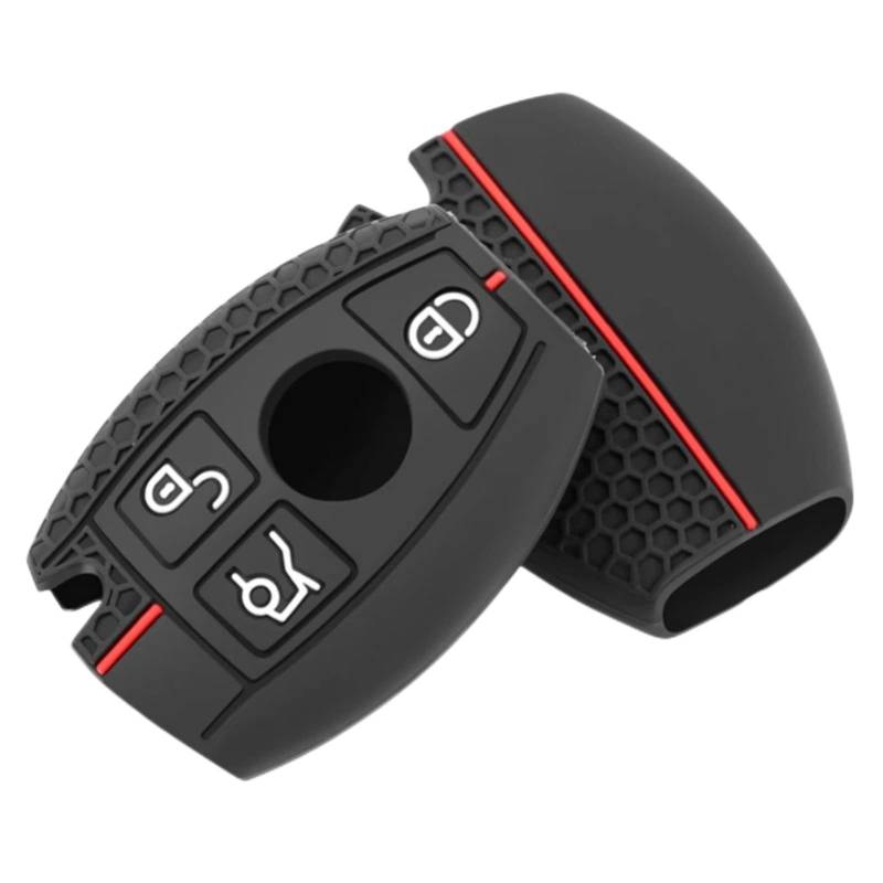 OTMIK Silikon Auto Schlüssel Abdeckung passend für Mercedes Benz A B C E S Klasse W204 W205 W212 W213 W176 GLC CLA AMG W177 Key Shell Zubehör von OTMIK